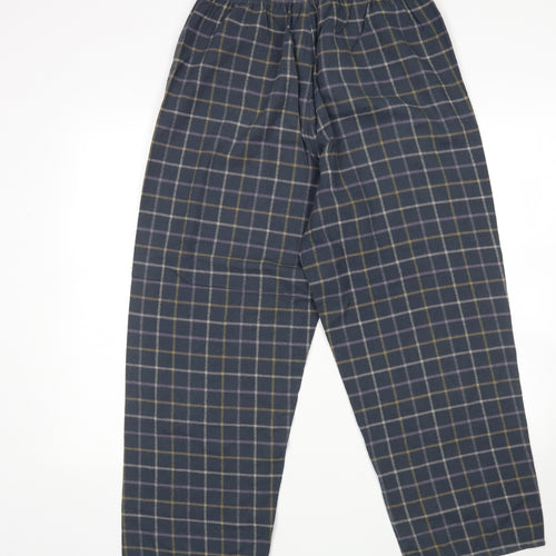 M&S Mens Multicoloured Check   Pyjama Pants Size M