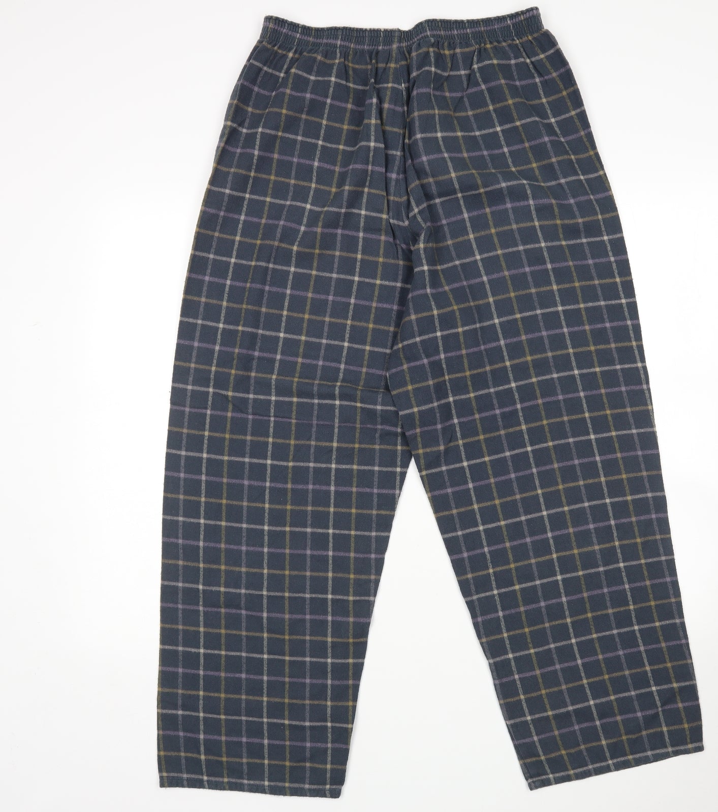 M&S Mens Multicoloured Check   Pyjama Pants Size M