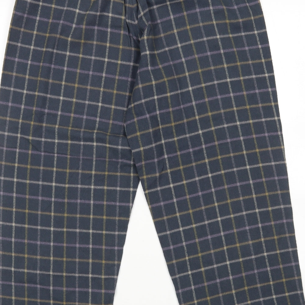 M&S Mens Multicoloured Check   Pyjama Pants Size M