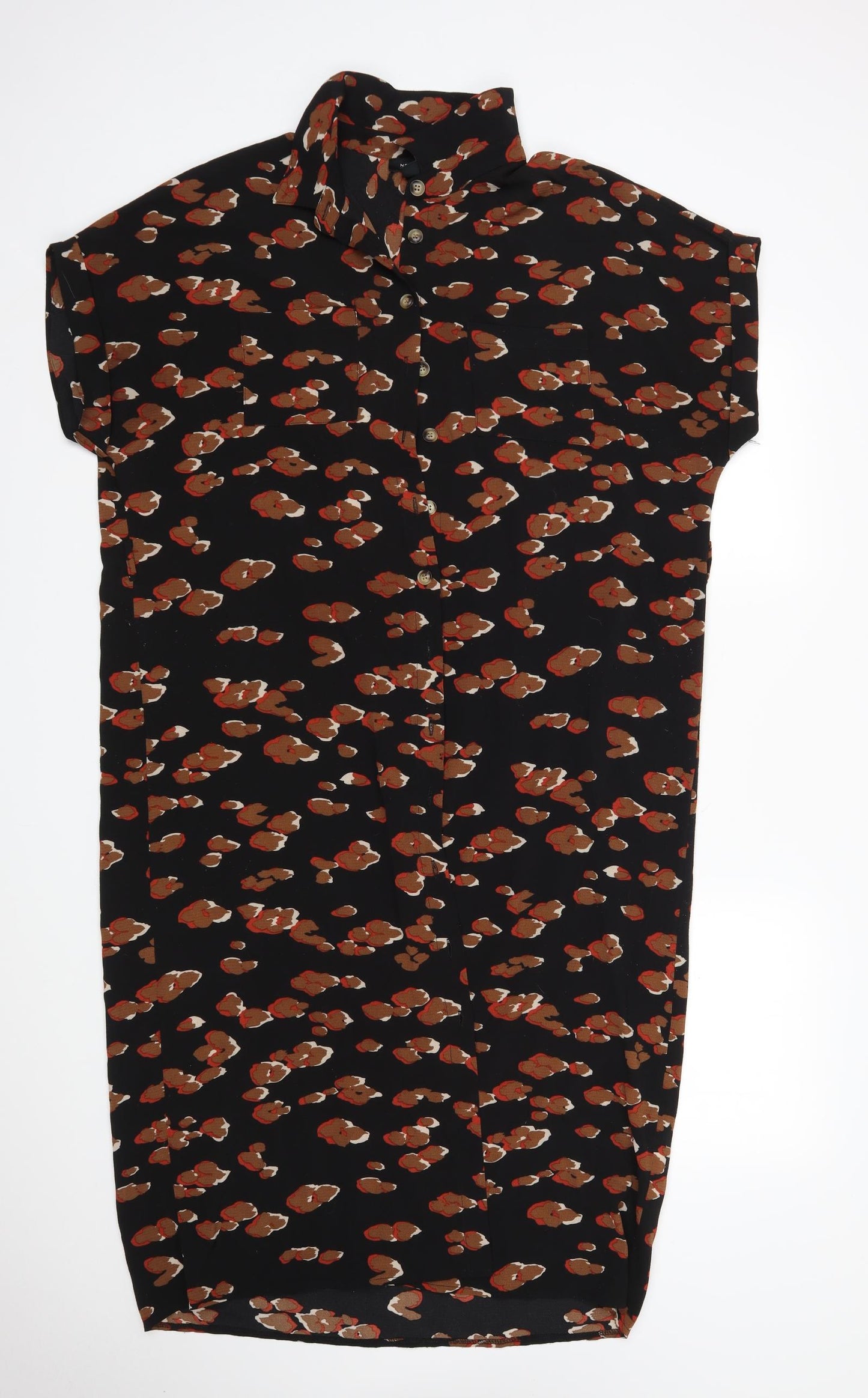 New Look Womens Multicoloured Animal Print  Shirt Dress  Size 18