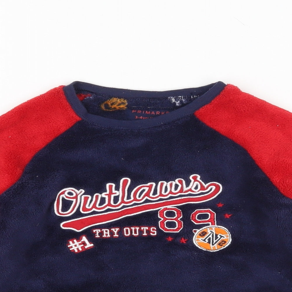Primark Boys Multicoloured    Pyjama Top Size 3-4 Years