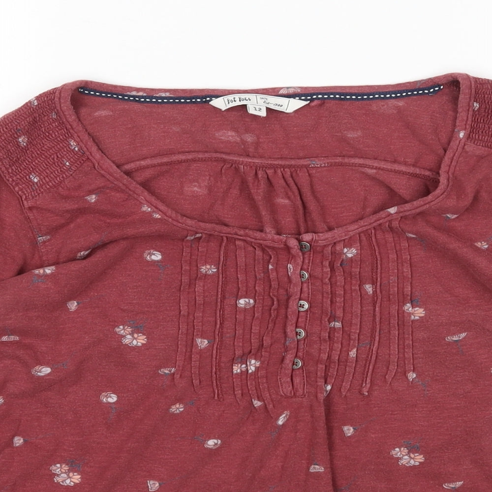 Fatface Womens Multicoloured Floral  Basic T-Shirt Size 12