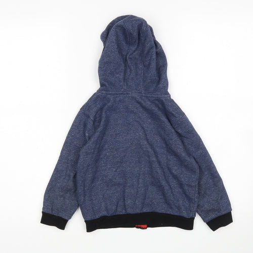 Primark Boys Blue   Full Zip Hoodie Size 4-5 Years  - Spiderman