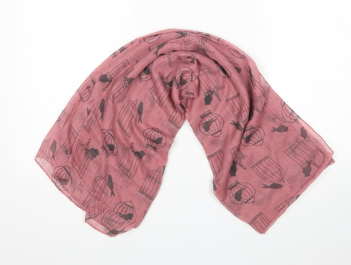 Preworn Womens Pink Animal Print   Shawl/Wrap