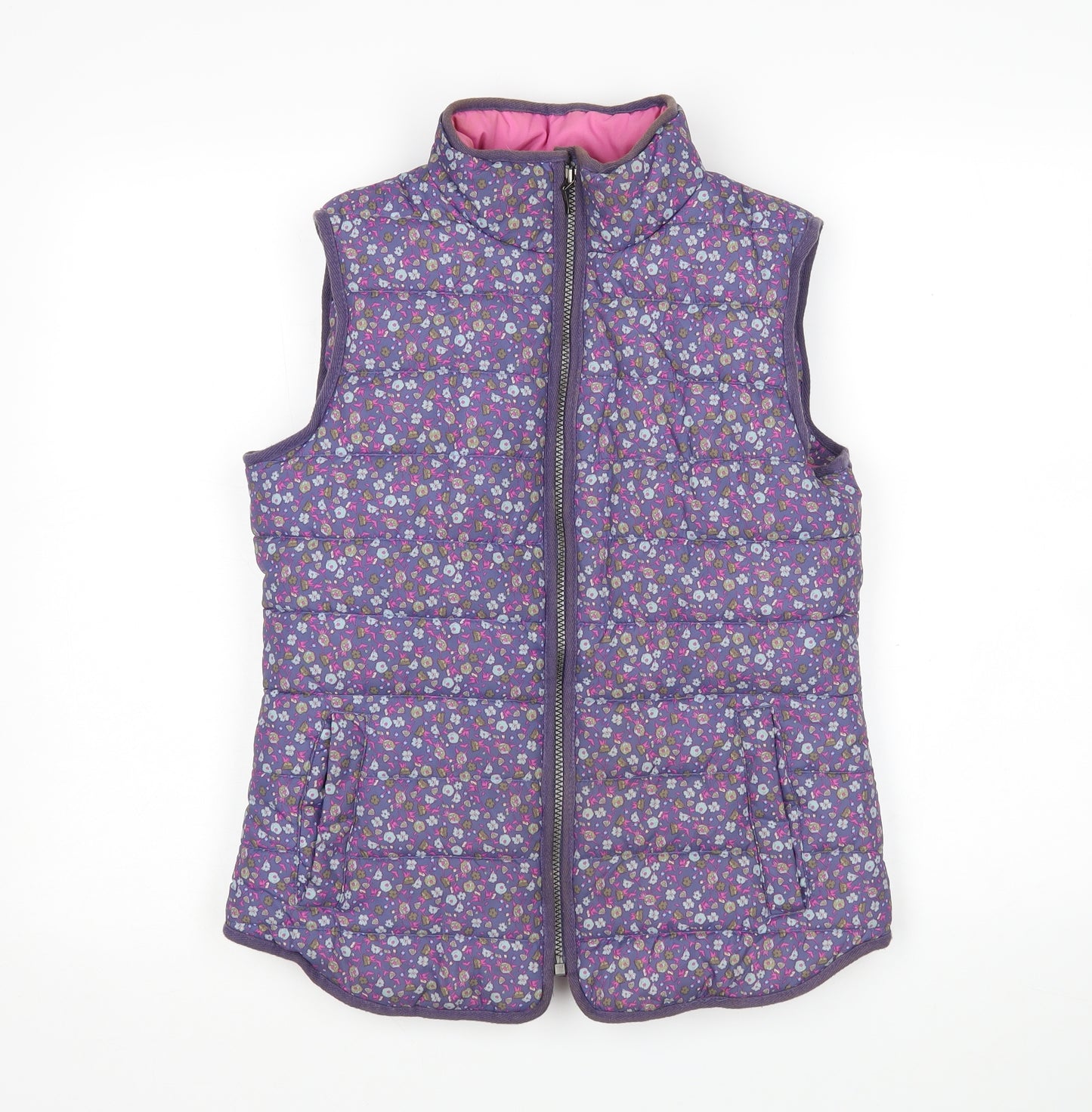 TU Womens Multicoloured Floral  Gilet Coat Size 8