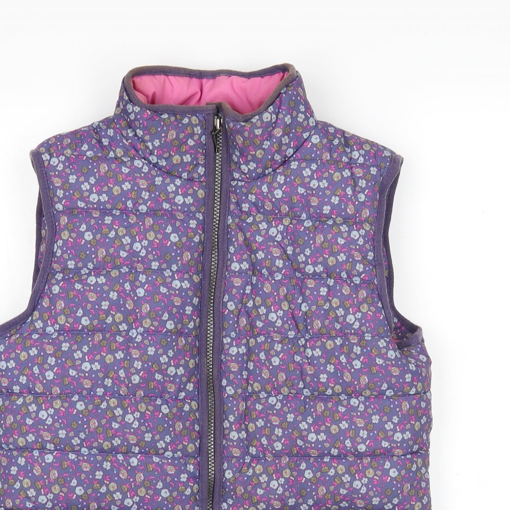 TU Womens Multicoloured Floral  Gilet Coat Size 8