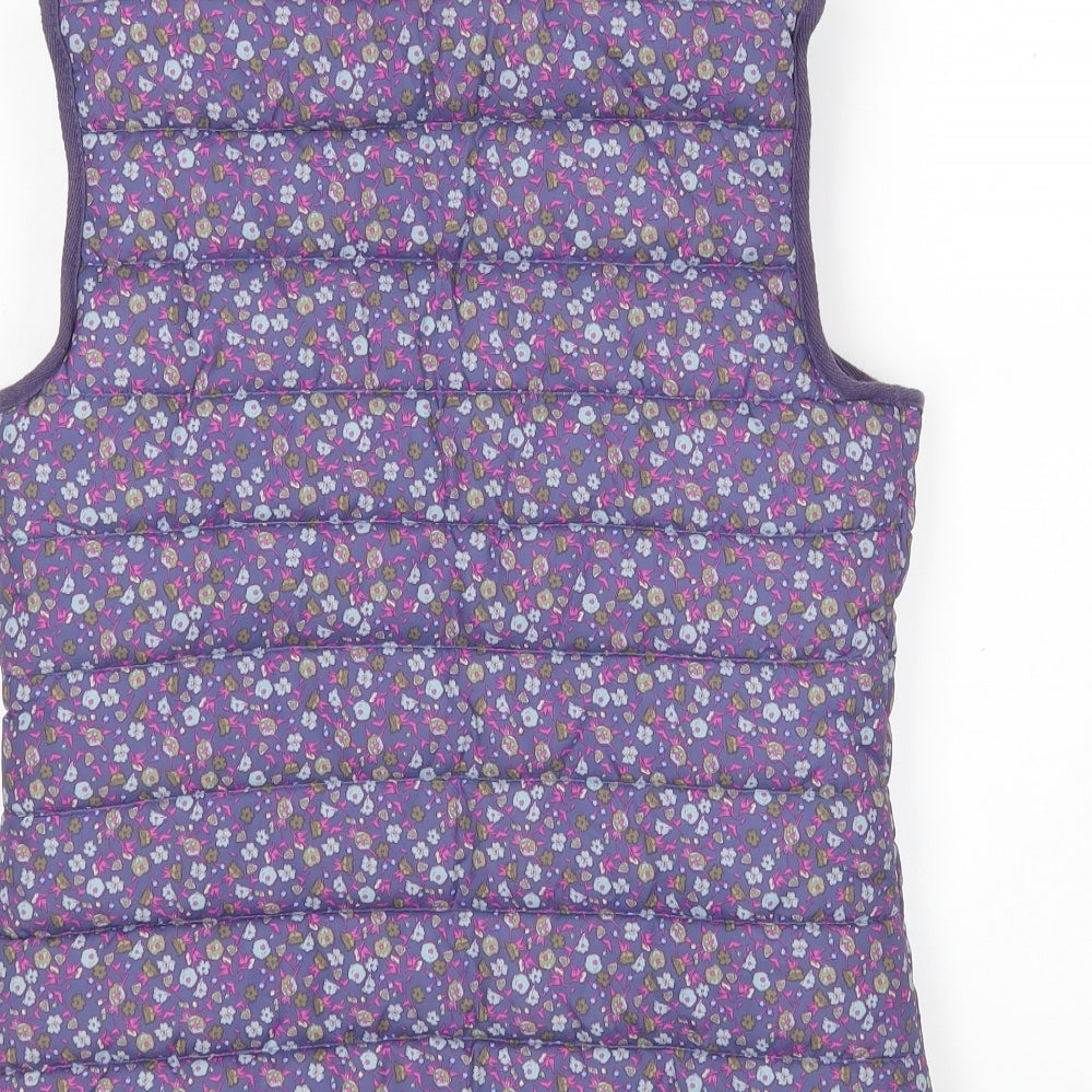 TU Womens Multicoloured Floral  Gilet Coat Size 8
