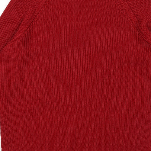 Peacocks Womens Red   Pullover Jumper Size M