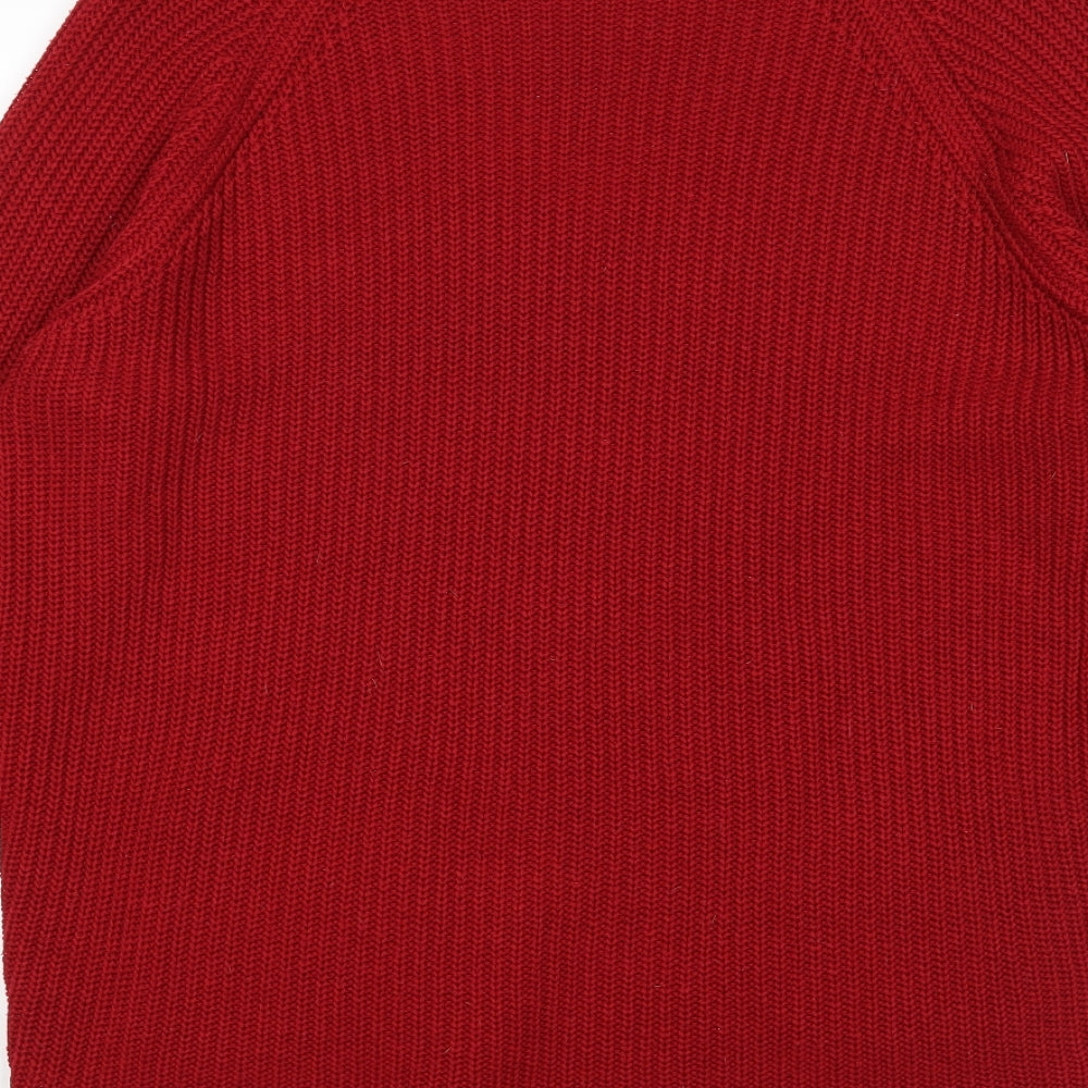 Peacocks Womens Red   Pullover Jumper Size M