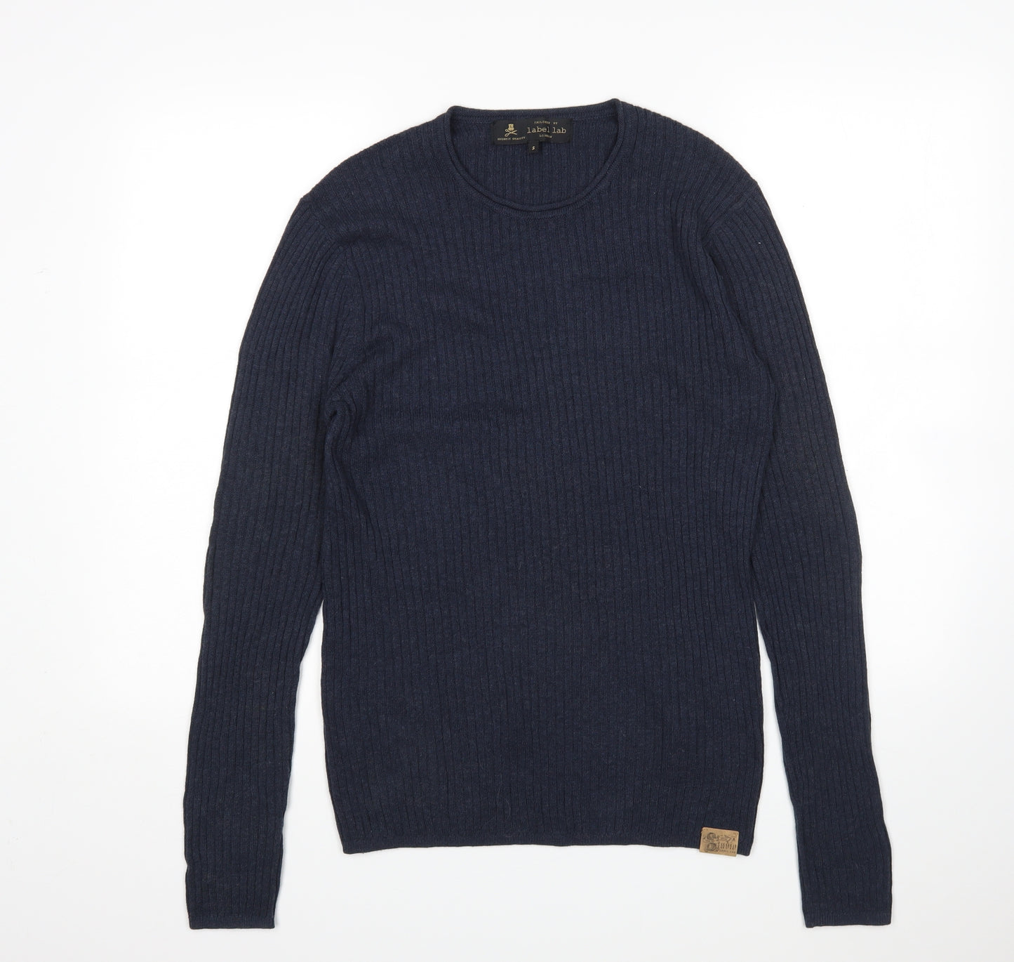 Label Lab Mens Blue   Pullover Jumper Size S