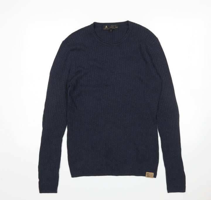 Label Lab Mens Blue   Pullover Jumper Size S