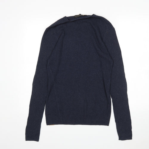 Label Lab Mens Blue   Pullover Jumper Size S