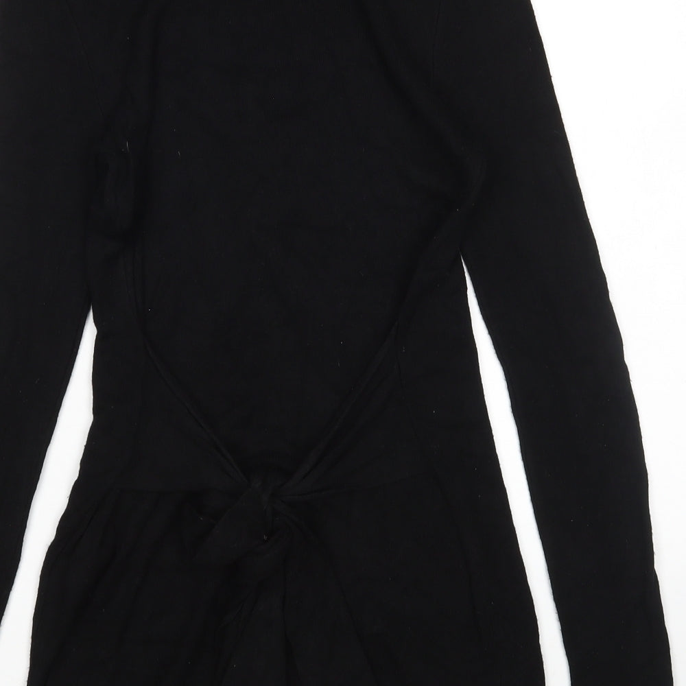 Warehouse Womens Black   Pullover Jumper Size 8