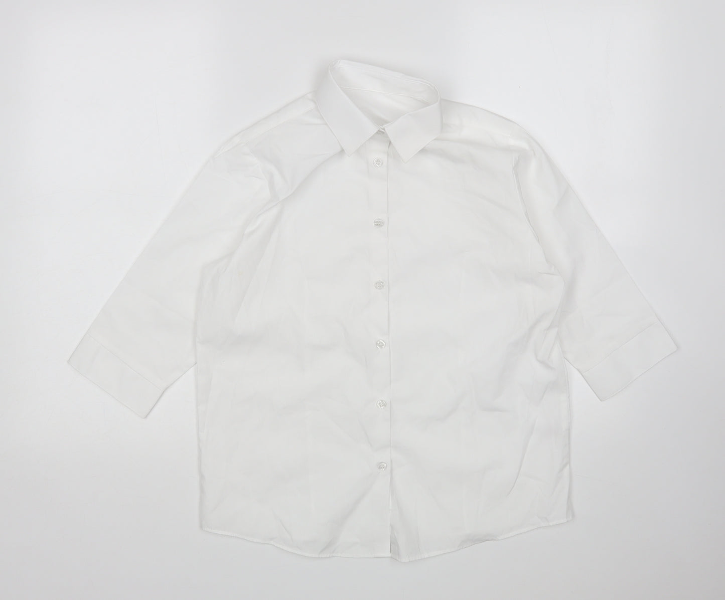 George Boys White   Basic Button-Up Size 13-14 Years