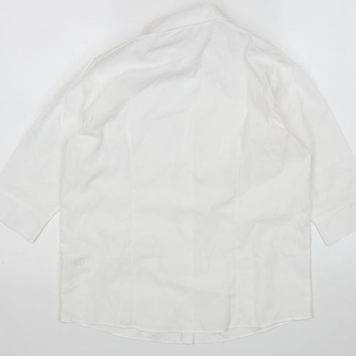 George Boys White   Basic Button-Up Size 13-14 Years