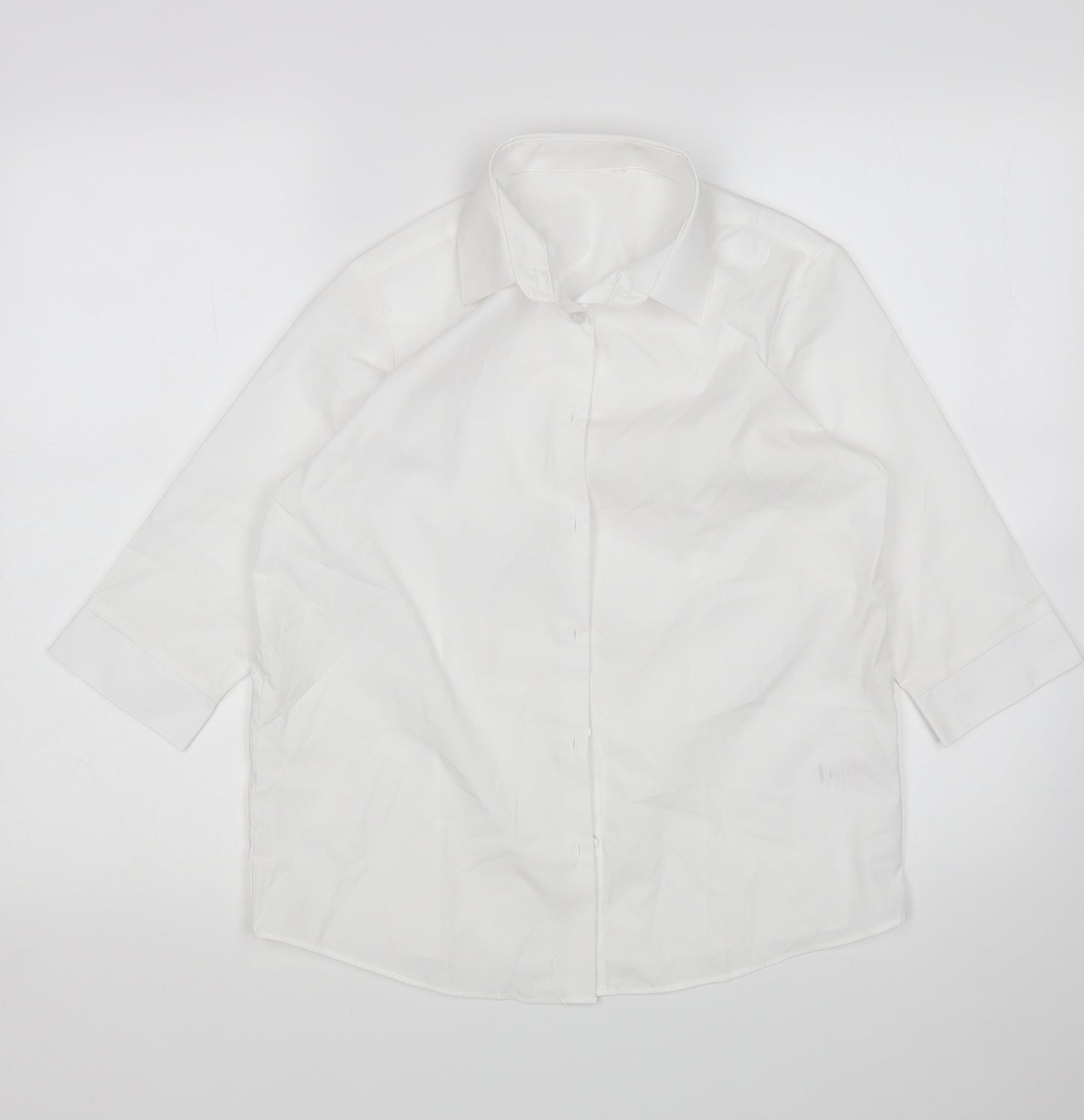 George Boys White   Basic Button-Up Size 13-14 Years