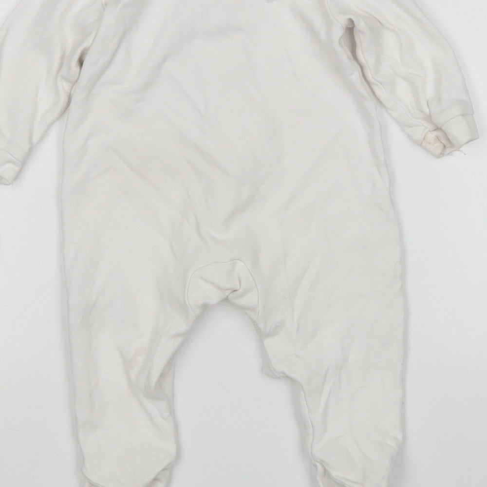 George Baby White   Babygrow One-Piece Size 3-6 Months