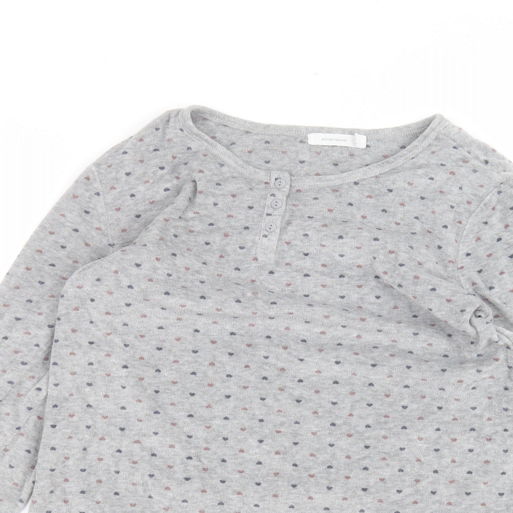 women secret Womens Grey   Basic T-Shirt Size 10