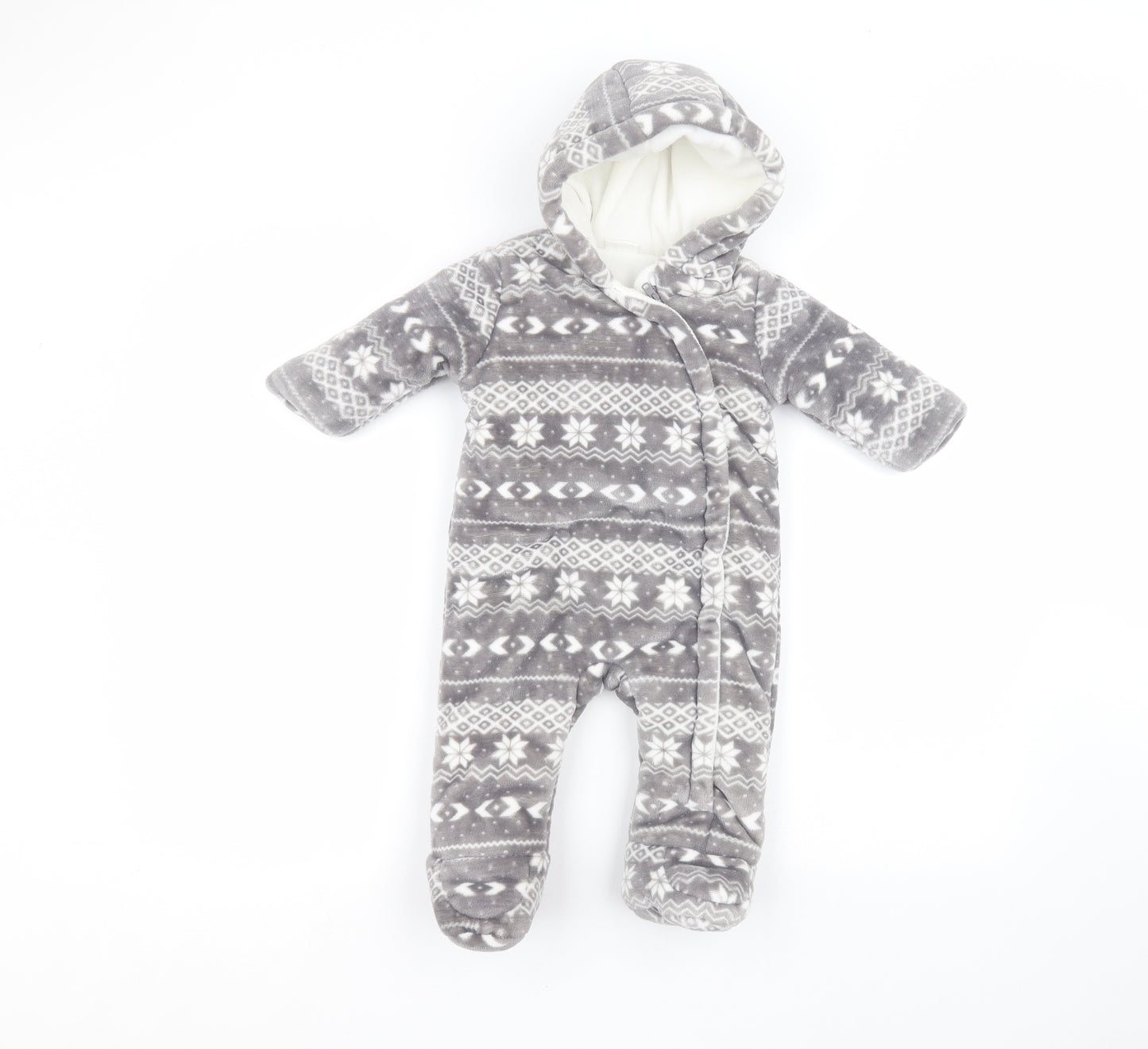F&F Baby Grey Solid  Babydoll One Piece Size 3-6 Months