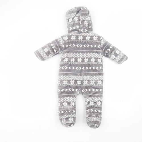 F&F Baby Grey Solid  Babydoll One Piece Size 3-6 Months