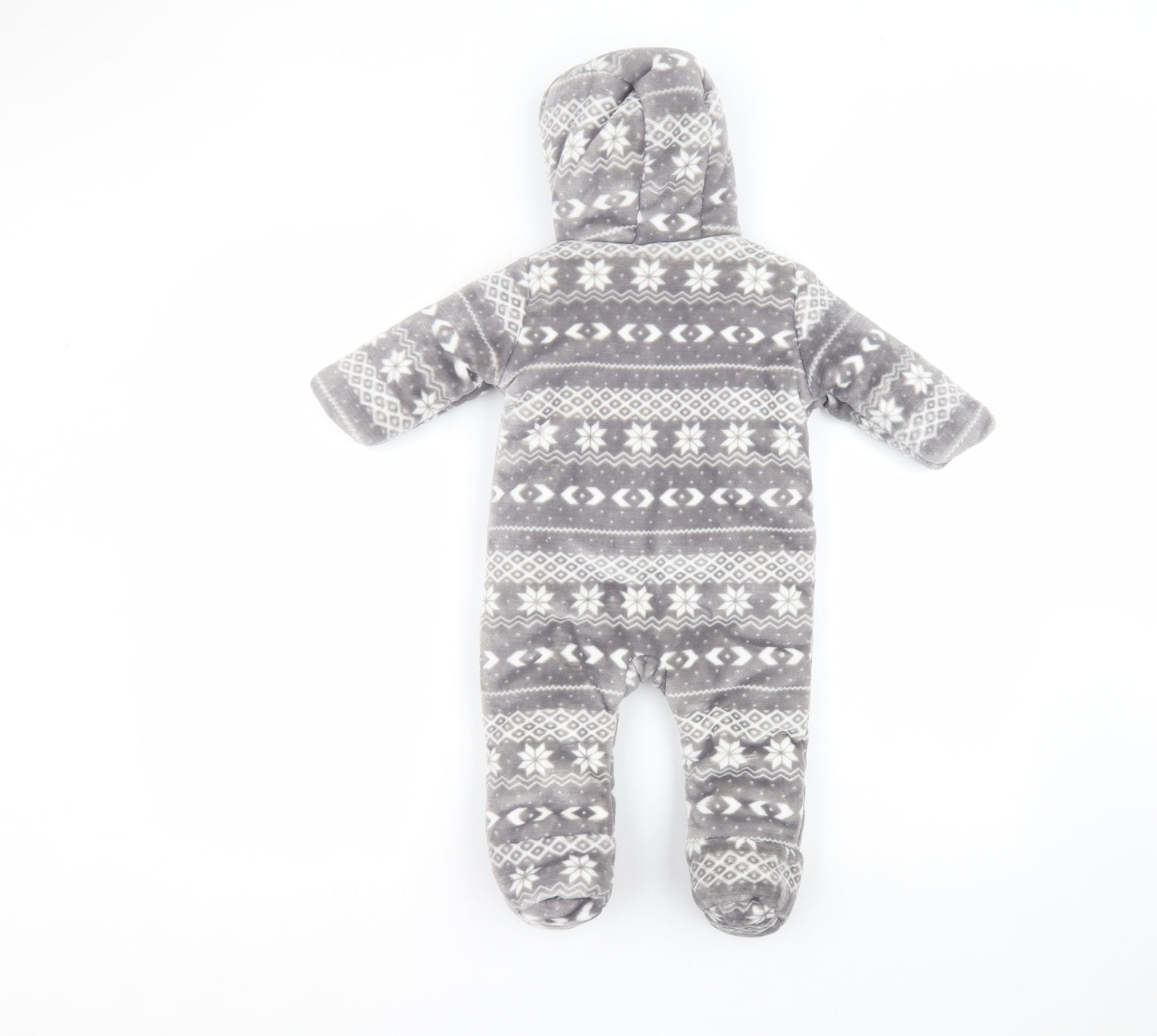 F&F Baby Grey Solid  Babydoll One Piece Size 3-6 Months