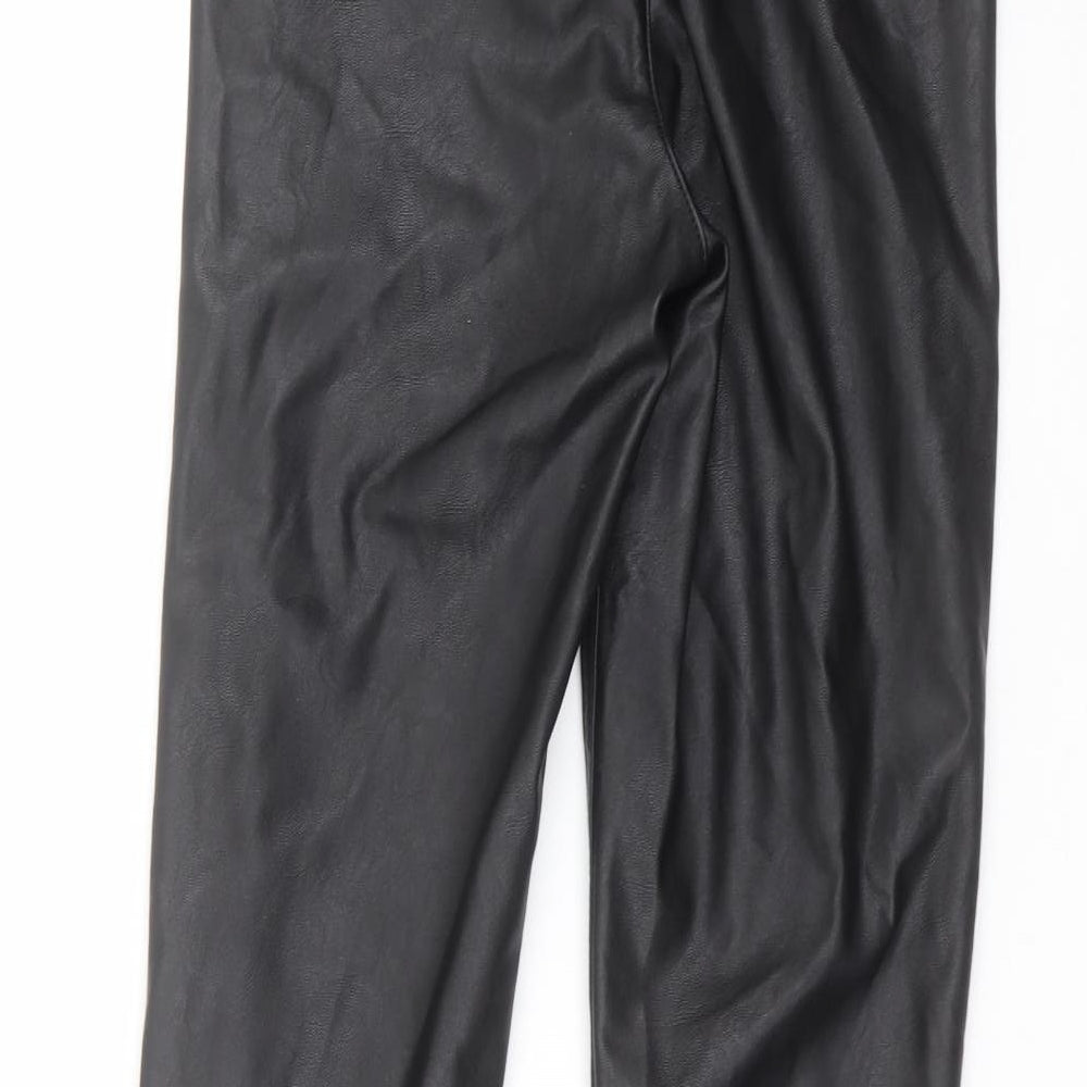H&M Womens Black   Trousers  Size 14 L28 in