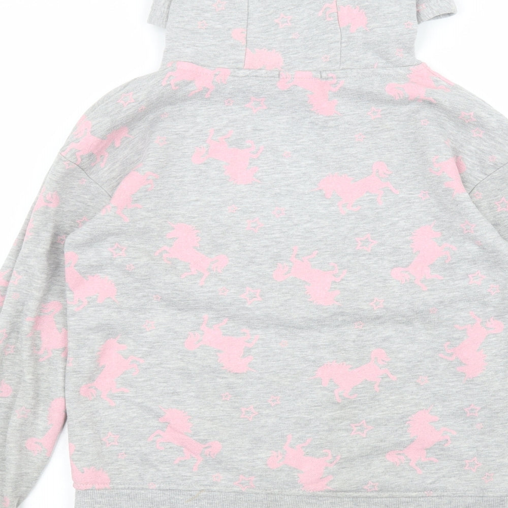 Primark Girls Grey   Pullover Hoodie Size 11-12 Years