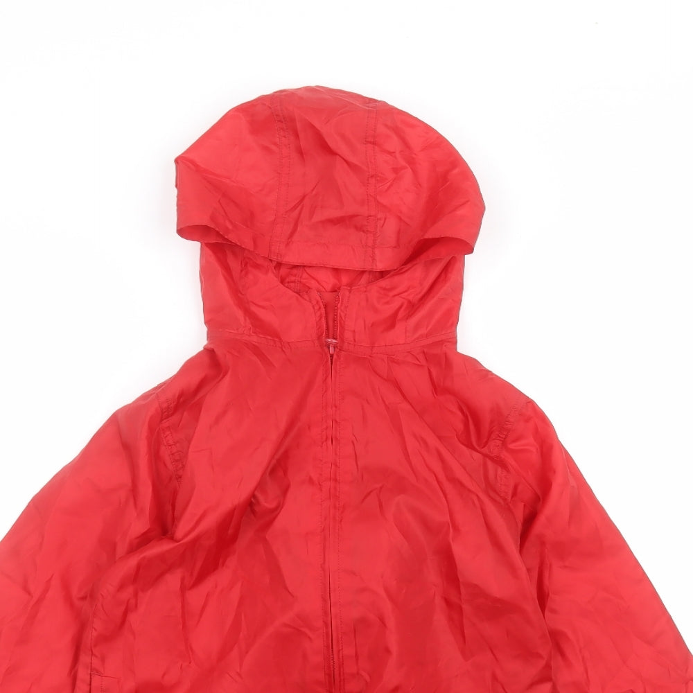 TU Girls Red   Rain Coat Coat Size 7-8 Years