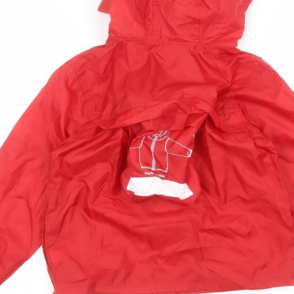 TU Girls Red   Rain Coat Coat Size 7-8 Years