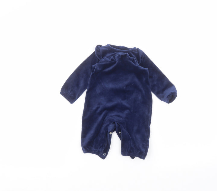 TU Baby Blue Coverall One-Piece Size 0-3 Months