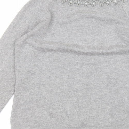 Country Club Womens Grey   Cardigan Jumper Size S
