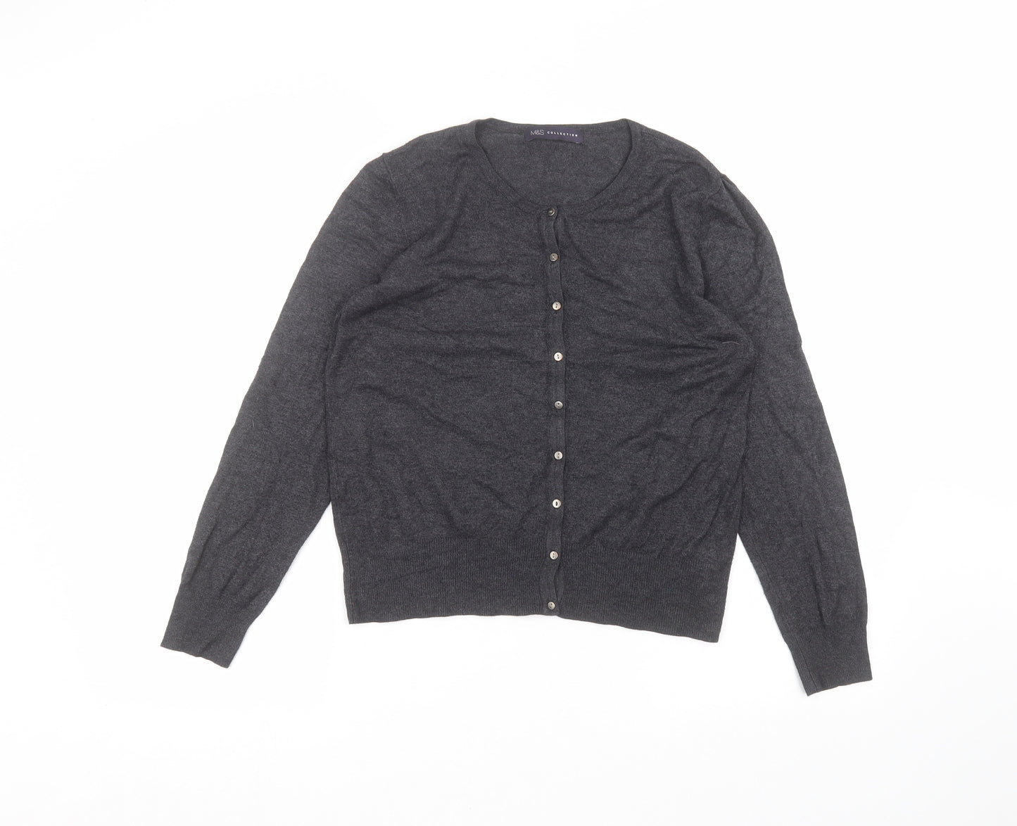 Marks and Spencer Womens Black   Cardigan Jumper Size 12