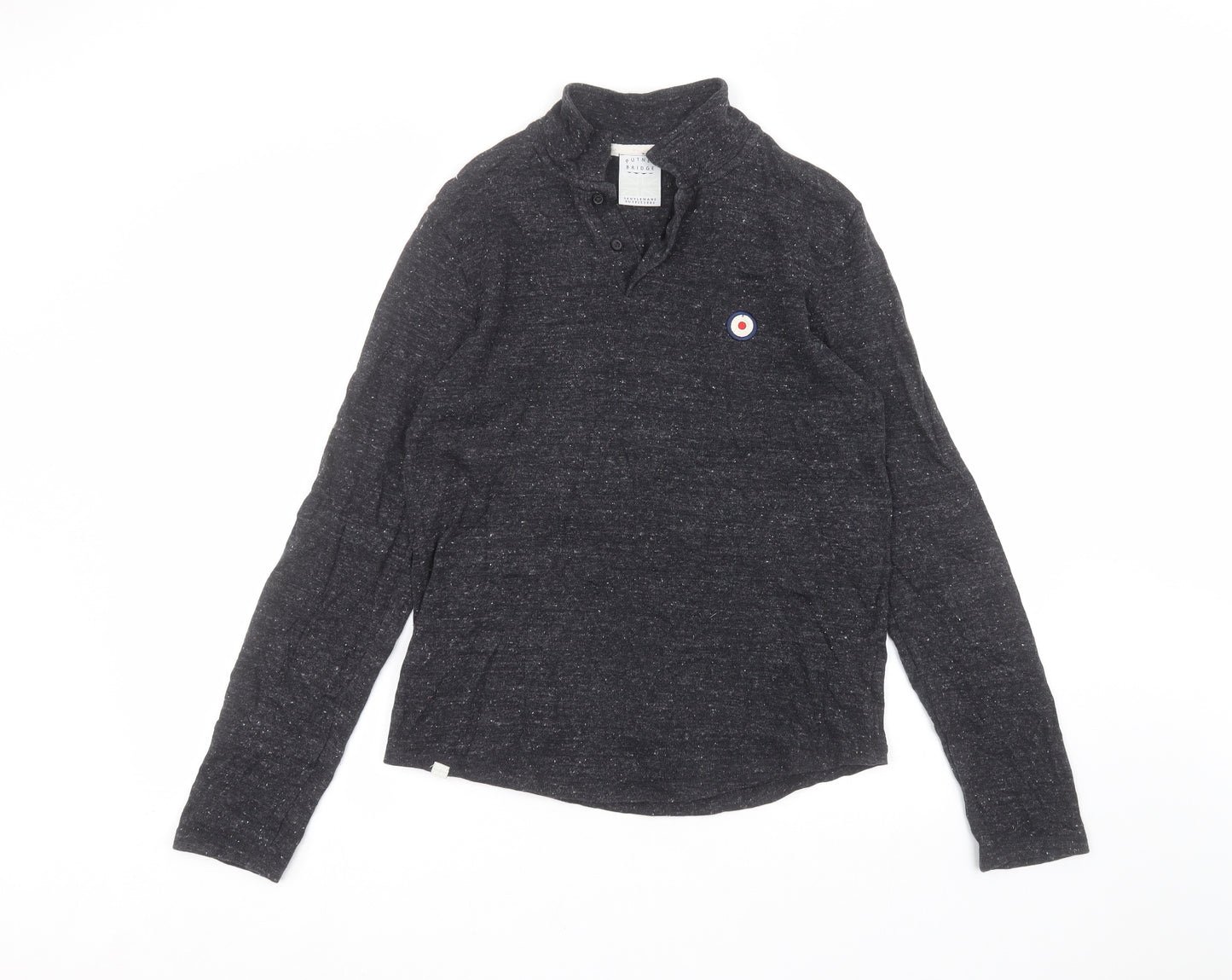 Putney Bridge Mens Black   Pullover Jumper Size S