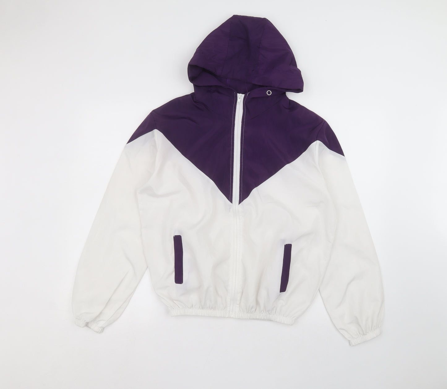 Preworn Womens White   Rain Coat Coat Size XL