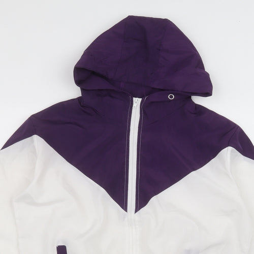 Preworn Womens White   Rain Coat Coat Size XL