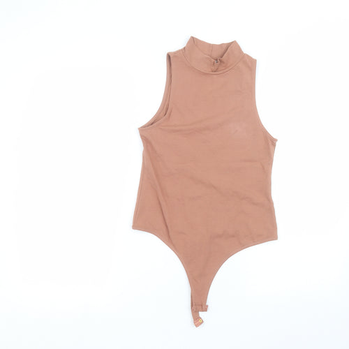 ASOS Womens Brown   Bodysuit One-Piece Size 10