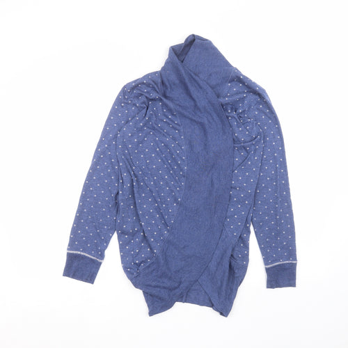 la marquise Womens Blue Polka Dot  Cardigan Jumper Size S