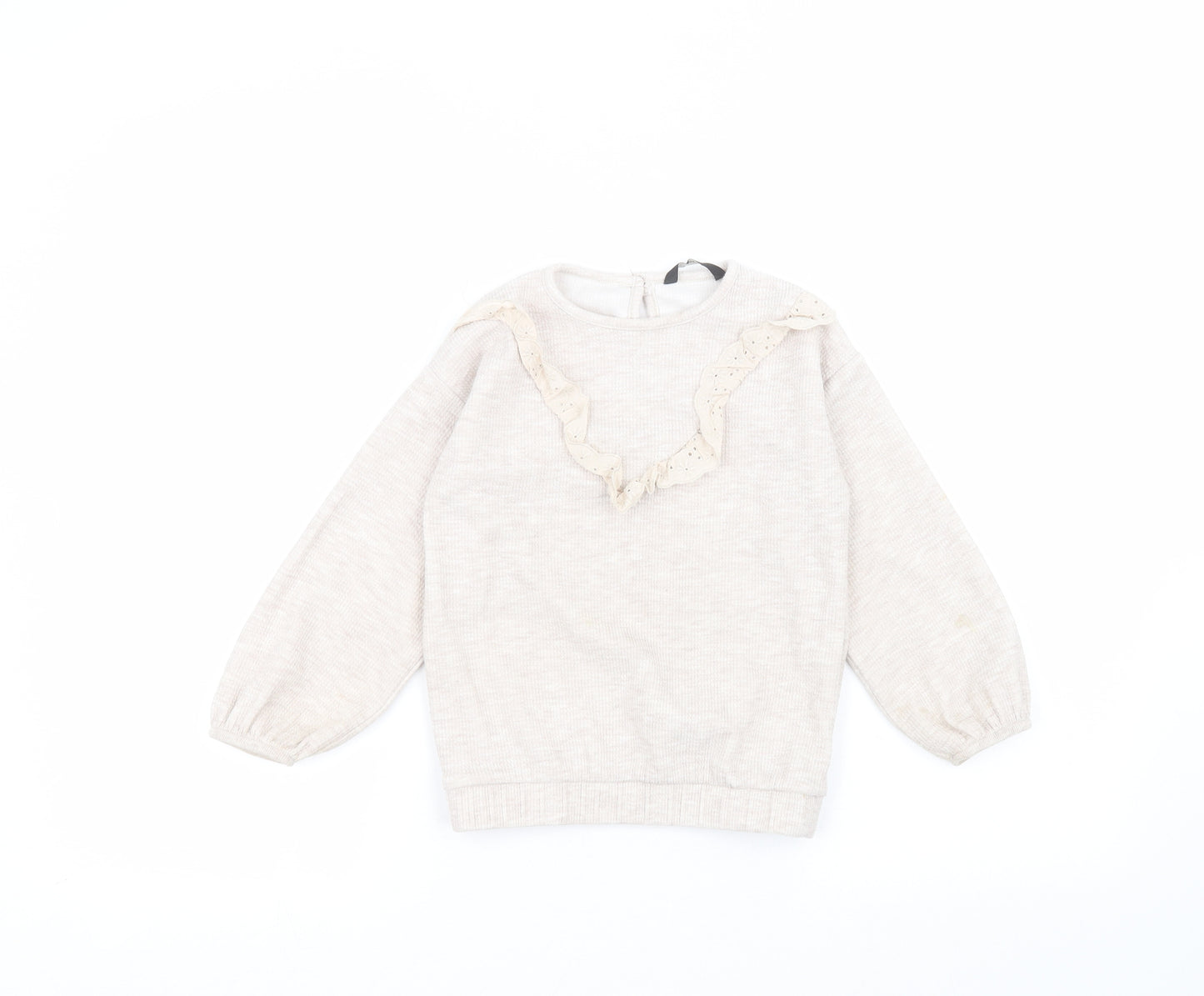 George Girls Beige   Pullover Jumper Size 4-5 Years