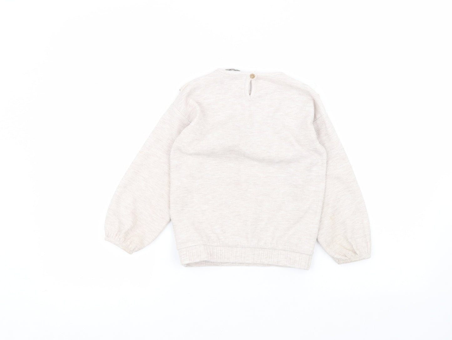 George Girls Beige   Pullover Jumper Size 4-5 Years