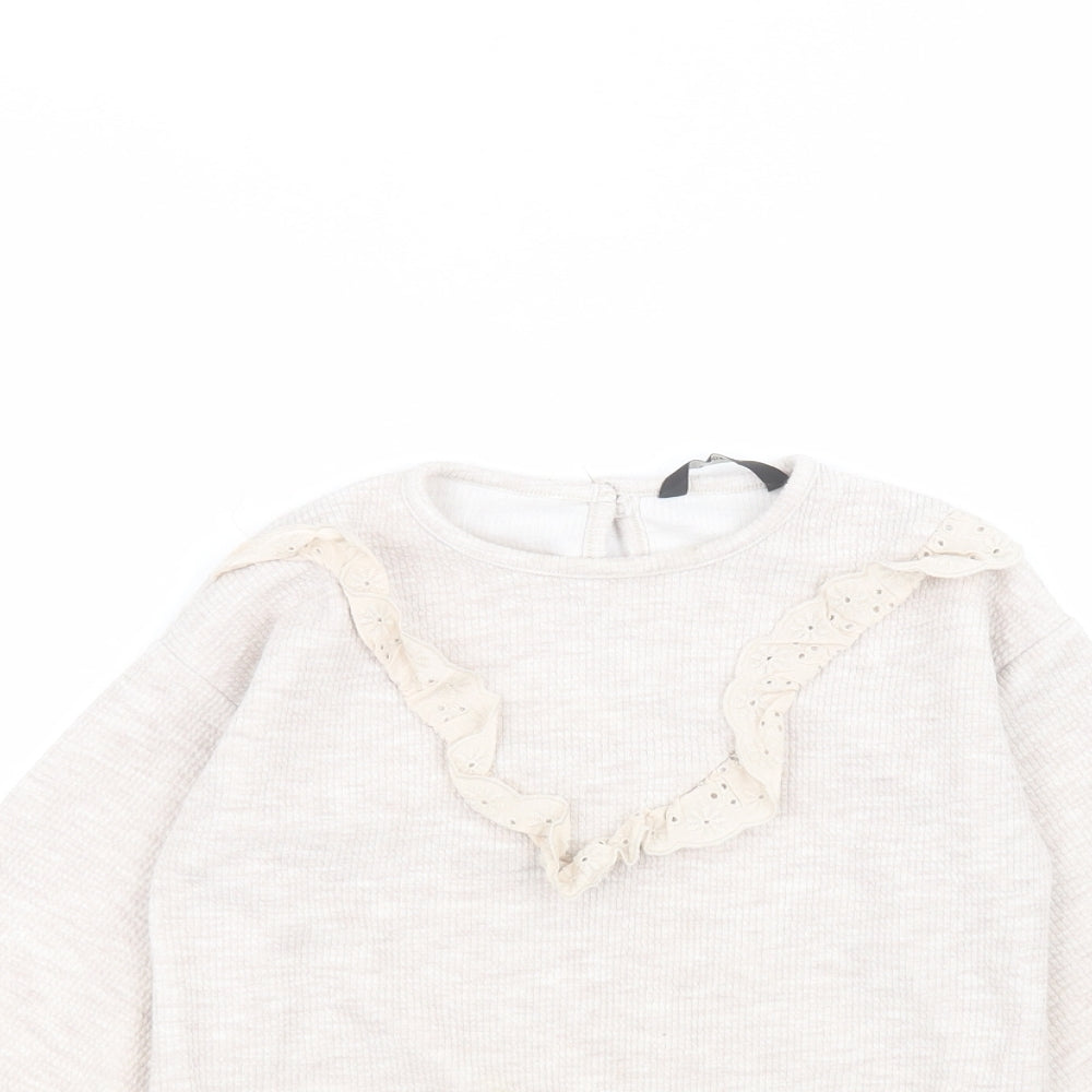 George Girls Beige   Pullover Jumper Size 4-5 Years