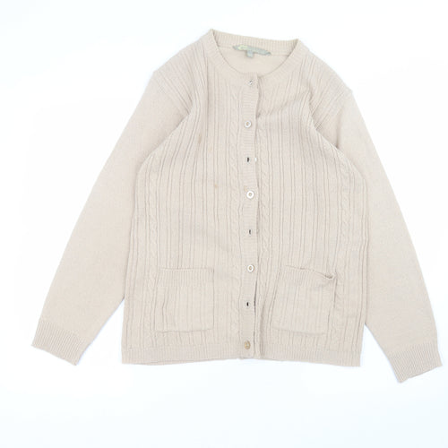 Akal Collection Womens Brown   Cardigan Jumper Size M