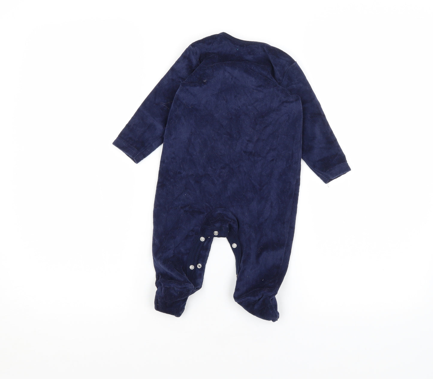 Primark Baby Blue Solid  Babydoll One Piece Size 6-9 Months