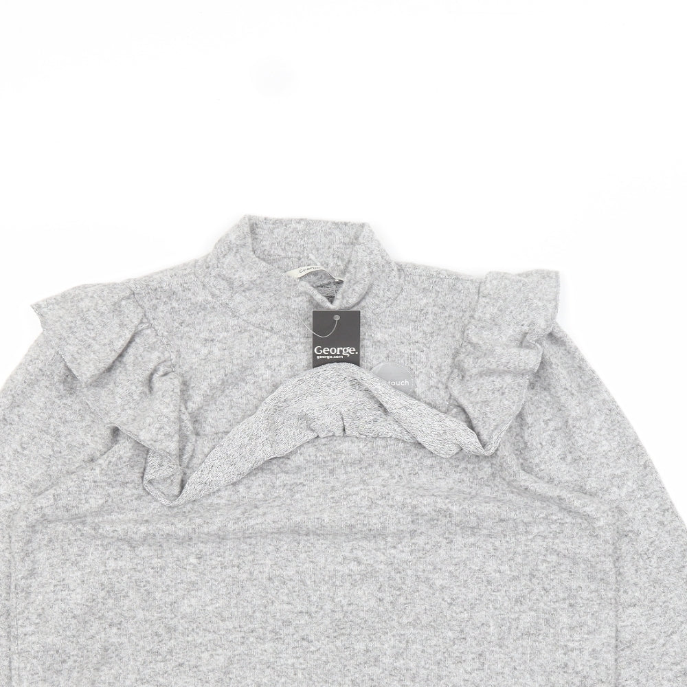 George Womens Grey   Basic T-Shirt Size M