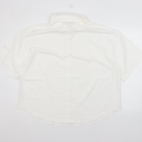 SheIn Womens White   Basic Button-Up Size 3XL