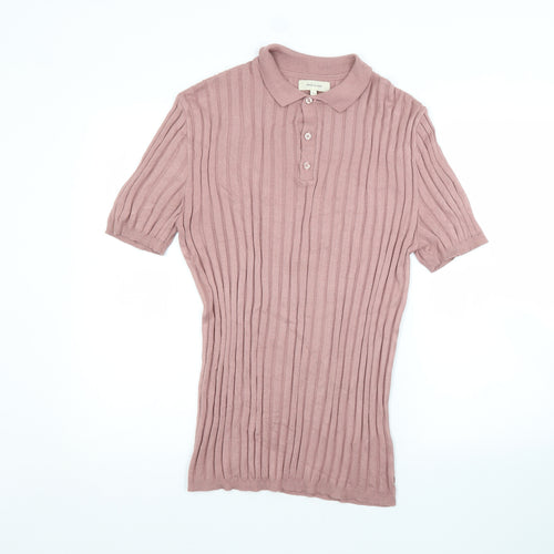 River Island Womens Pink   Basic Polo Size L
