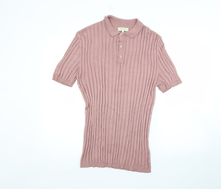 River Island Womens Pink   Basic Polo Size L