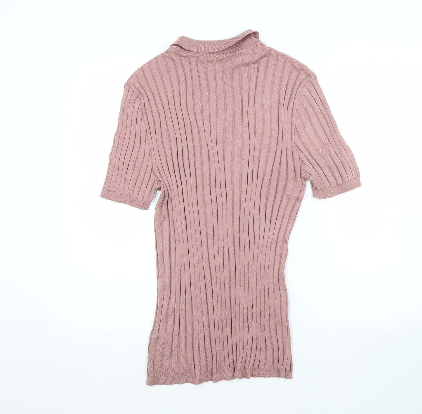 River Island Womens Pink   Basic Polo Size L