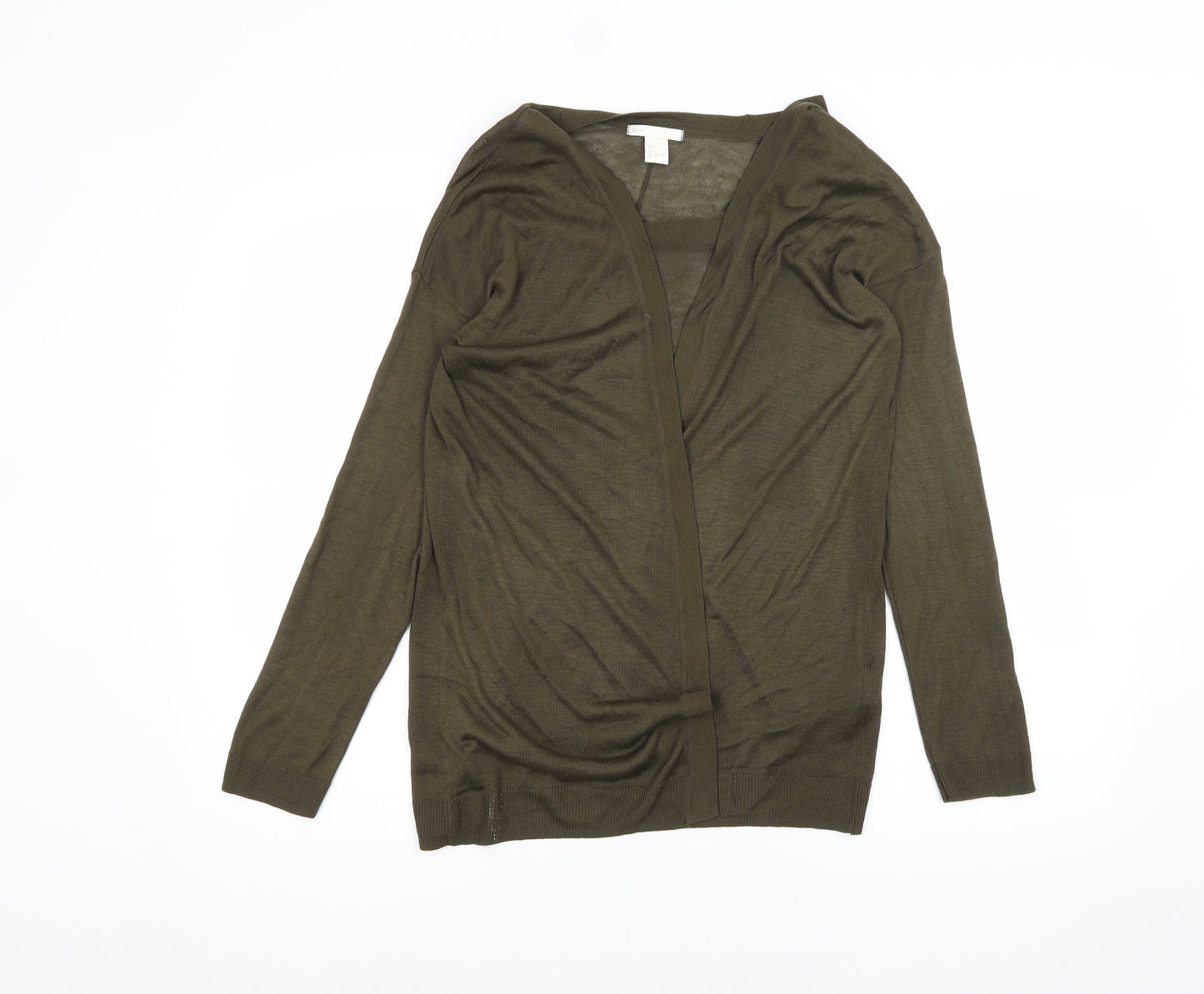 H&M Womens Green   Cardigan Jumper Size S