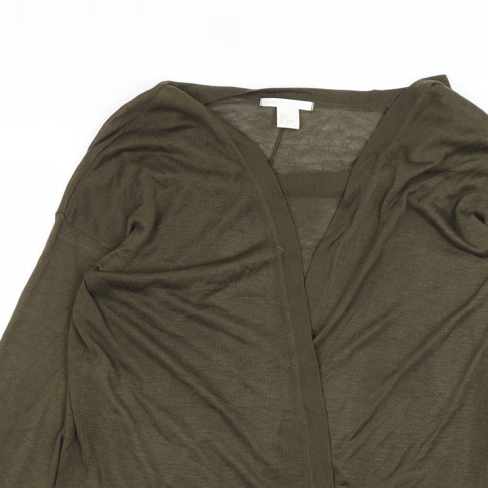H&M Womens Green   Cardigan Jumper Size S