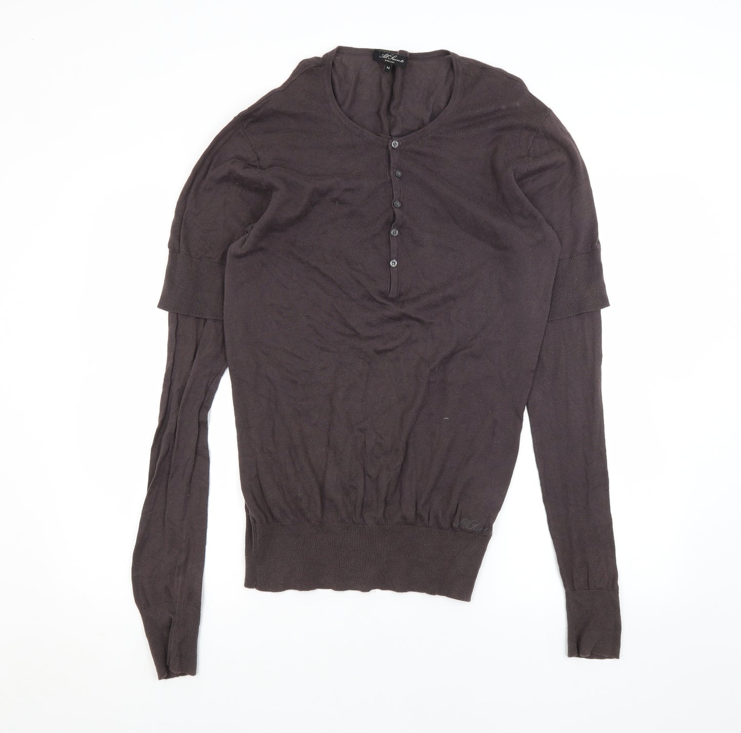 AllSaints Womens Brown   Cardigan Jumper Size M